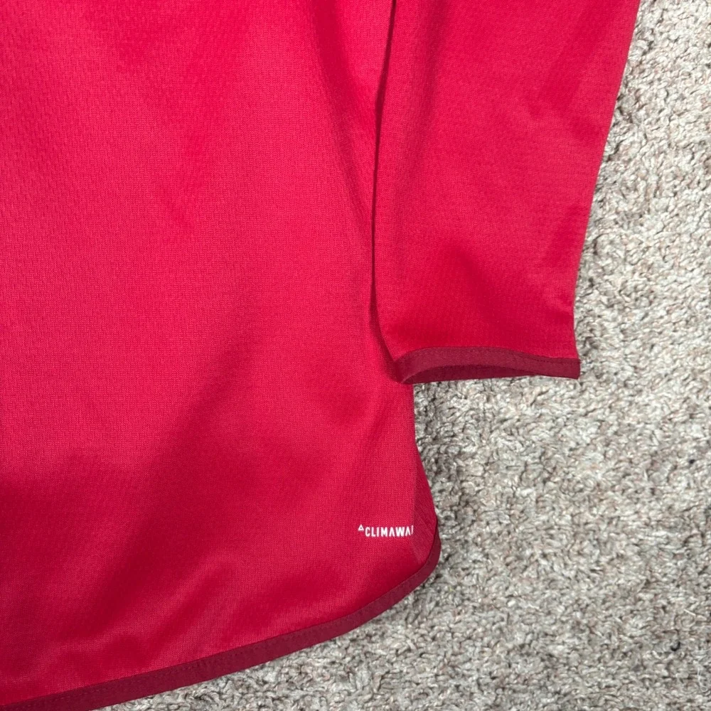 Adidas Mens ClimaWarm Scuba Hood Pullover Hoodie Red EI8380 Size Medium‎